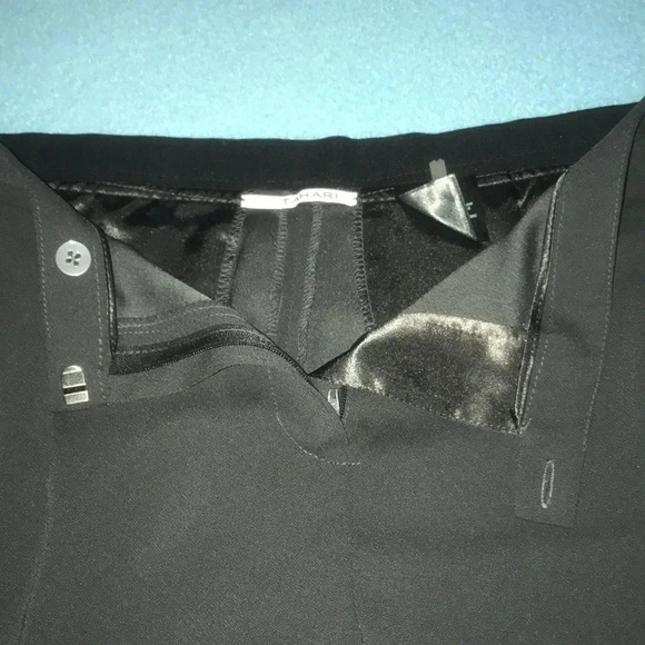 T TAHARI Peter Pan pleated dress pant jogger style high rise office NEW size 6 - Picture 5 of 12